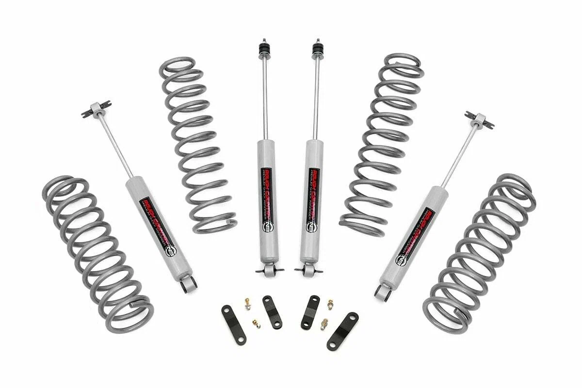 Rough Country 2.5_ Lift Kit N3 Shock for 07-18 Jeep Wrangler JK Unlimited 4 Door